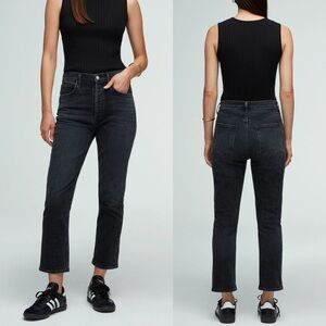 AGOLDE Jeans Riley Crop Faded Black Size 26